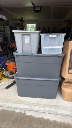 Four Storage Bins