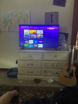 On 50in TV Roku