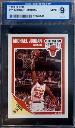 1989 Fleer, Michael Jordan, Mint 9, Beautiful Card, Centered, GOAT, HOF 📈🏀🔥