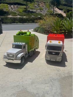 Two large Garbage Trucks Toy
