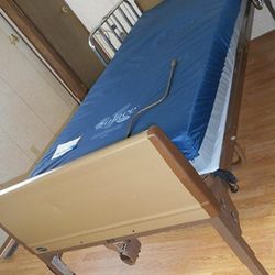 Electric Hospital Bed Fully Functional Rails Mattress Included No Crank Needed 