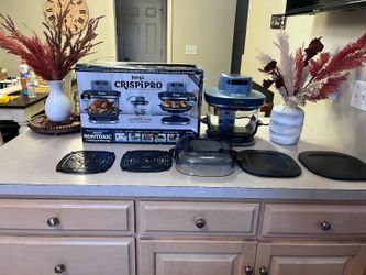 Ninja Crispi Pro Countertop Glass Cooking System with Accessories
