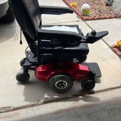 Power Wheelchair Red Color 4 Wheel  Very Nice 
