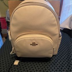 New Coach Court  Backpackk White
