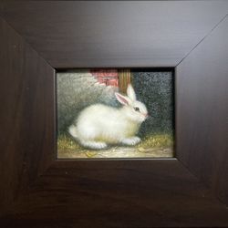 Bunny Oil Painting 