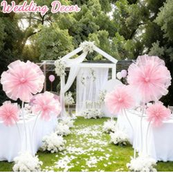 Wedding Decorations for Reception,5.6 Ft Big Artificial Silk Flowers,Giant Flowers for Decoration,Party Banquet Decor,Home Decor,Photographic Props,Sh