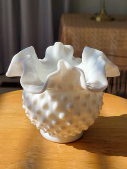 Fenton Milk Glass Vase