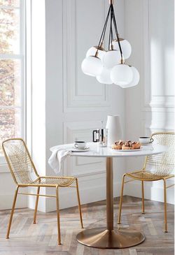 CB2 - Odyssey Brass Dining Table - $250 (Orig. $500) - LIKE NEW