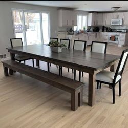 Farmhouse Dining Tables Made To Order. 
