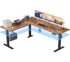 Klicelor L Shaped Standing Desk 75 x 61 Inch