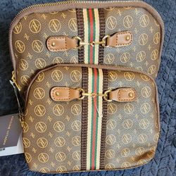 ADRIENNE VITTADINI Two Pieces Cosmetic Pouch 