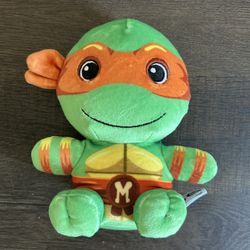 TMNT Teenage Mutant Ninja Turtles Michelangelo Plush Stuffed Animal 6 inch