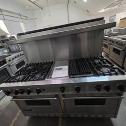 60" VIKING GAS RANGE STAINLESS STEEL 