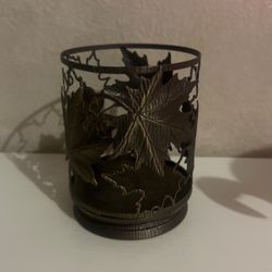 Rustic Leaves Candle Holder