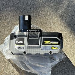 New Ryobi 18v High Performance 6Ah Battery