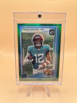 2025 Travis Hunter Green Pulsar Optic Rookie Football Card🔥