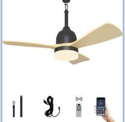 Outdoor Ceiling Fans with Lights Dimmable with Remote Control X(391)