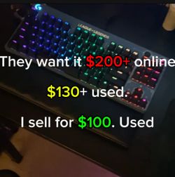 Logitech G PRO Mechanical Gaming Keyboard. league of legends design. USED.