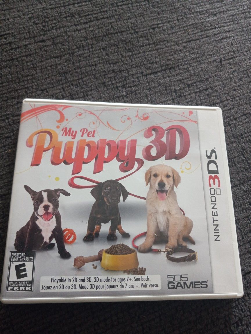 My Pet Puppy 3d For Nintendo 3ds