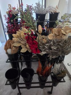 4 Tier Flower Display Cart