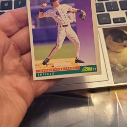 Jeff Gardner 1992 Score Baseball Card