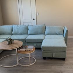 Sectional Sofa With Reversible Chaise 