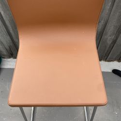 IKEA Bernhard Leather Barstool