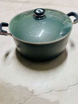 Dishwasher Safe 12 qt. Aluminum Nonstick Stock Pot in Black with Glass Lid