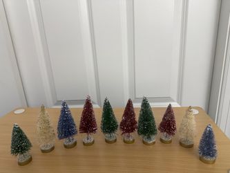 10 mini Christmas trees, all for $5