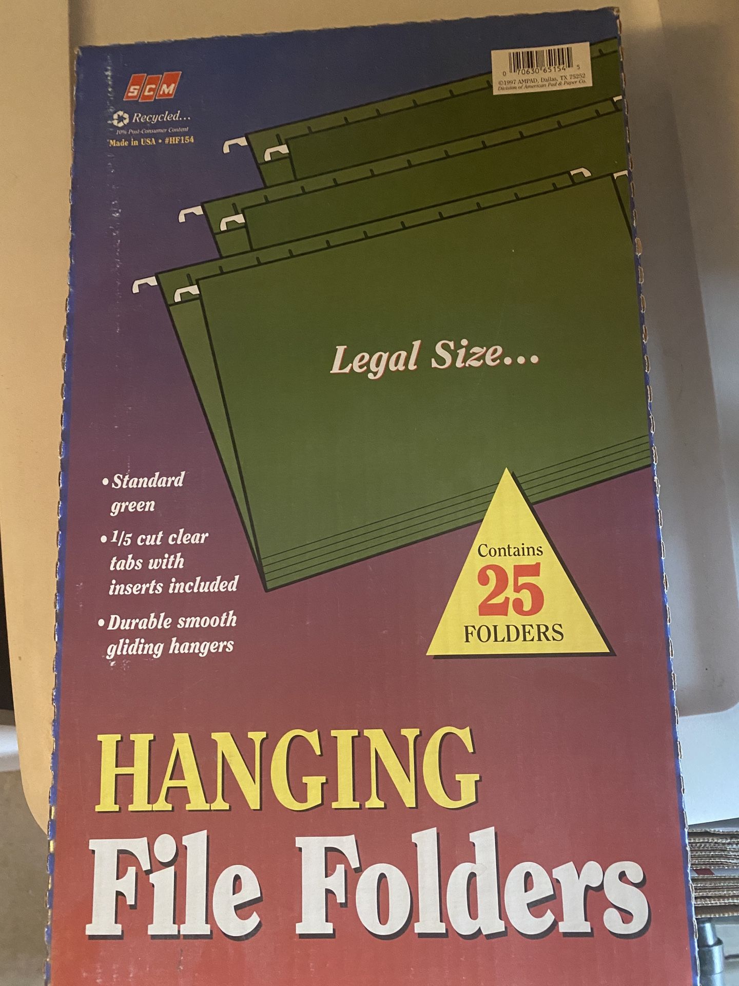 25+ Hanging Legal Size File Folders 