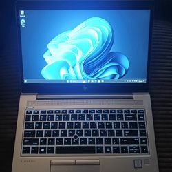 Core i7 HP EliteBook 14" Aluminum Laptop 32 GB RAM 512 GB NVMe SSD 1080P LCD Webcam Wi-Fi & Bluetooth Wireless Windows 11 Professional 