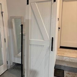 Interior Sliding Barn Door 30x84 With Hardware 