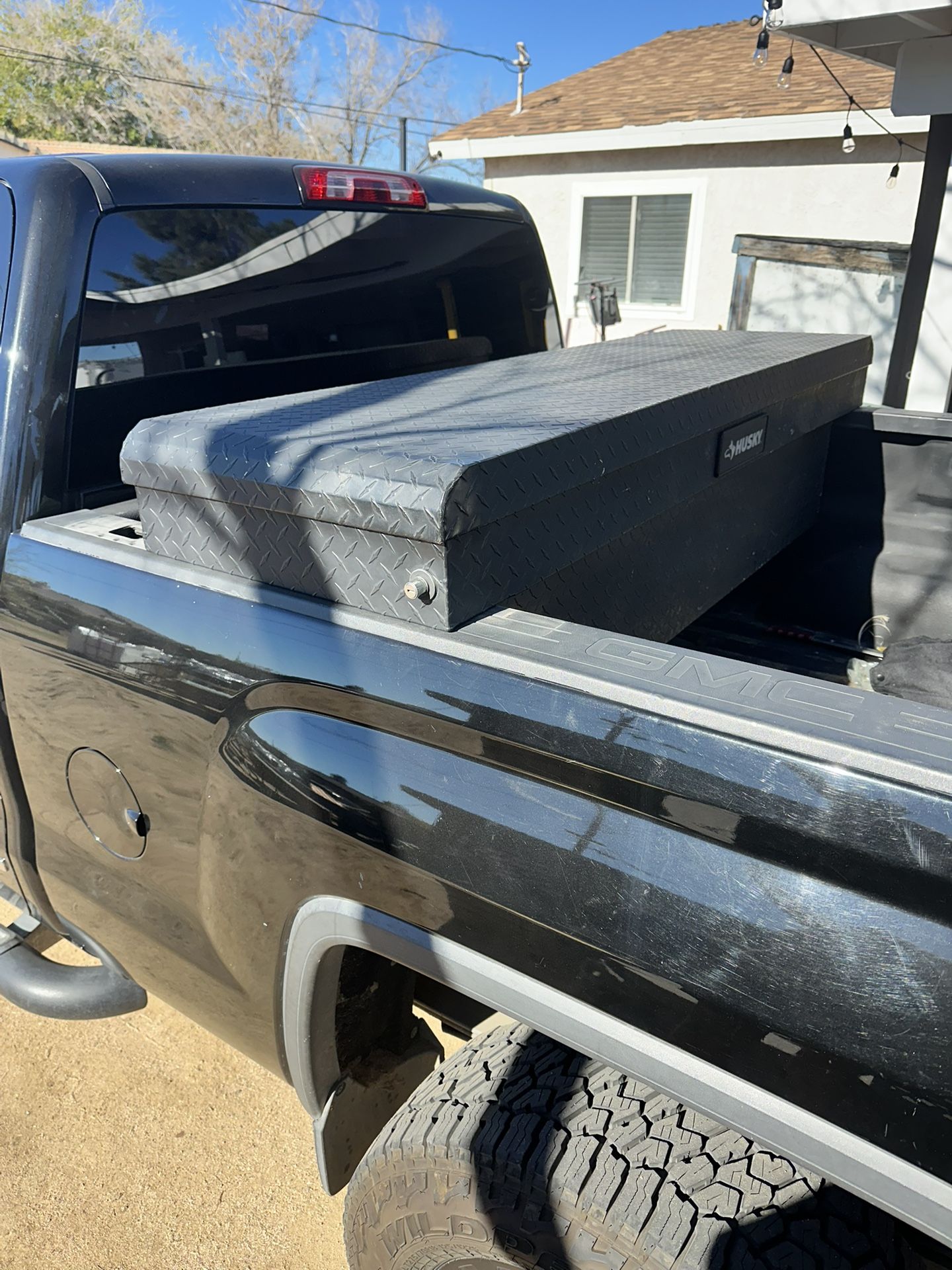 71.36 in. Matte Black Aluminum Full Size Crossbed Truck Tool Box