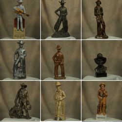 Collectible Statue/ Bottles 