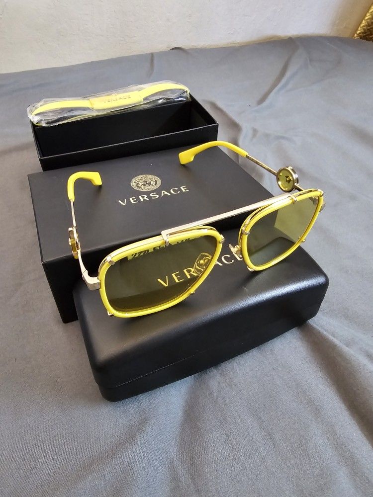 Versace Unisex Yellow Sunglasses