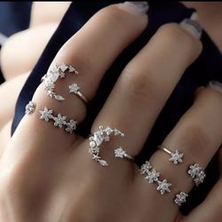 Gorgeous 2021 New Styles  Ring Set of 5 pc 