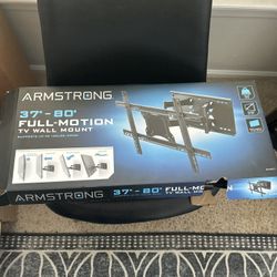 Full motion tv mount for 37”-80” tv