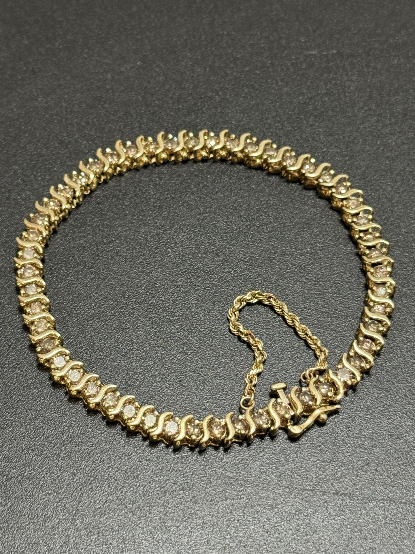 14k Tennis Bracelet 4.5CTW