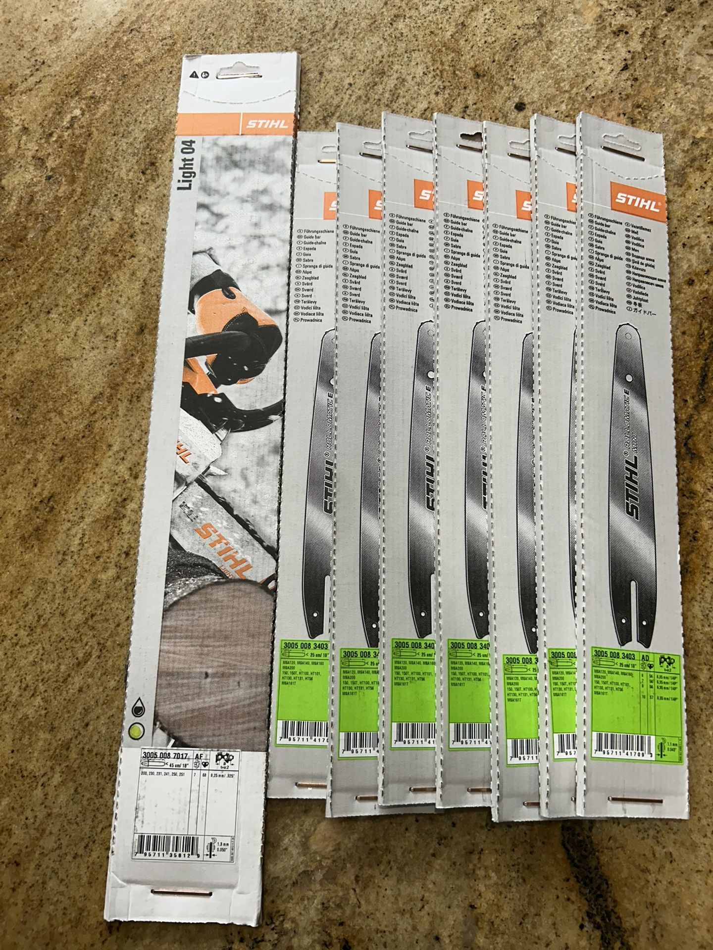 New STIHL CHAINSAW BARS! 8 Total