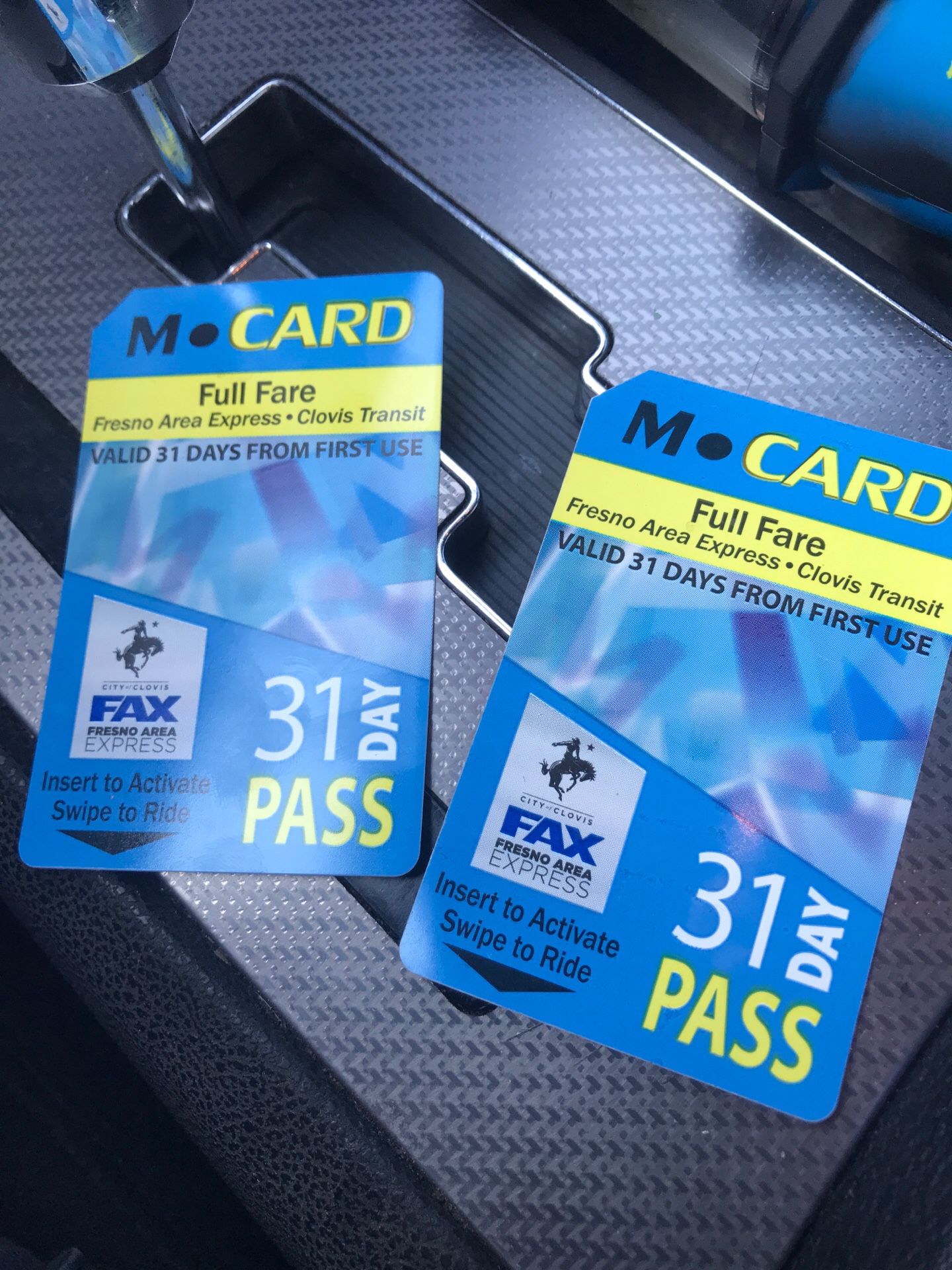 2 bus passes. Both for $40 or $25 each.