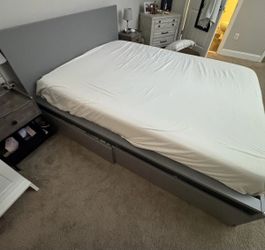 Queen Bed Frame Gray