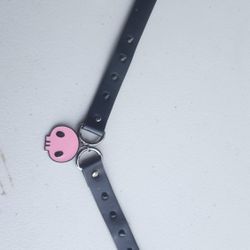 Pink Skull Cat Collar