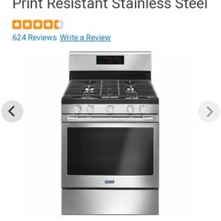 Maytag Gas 5 Burner Range 500.00/ Microwave 400.00