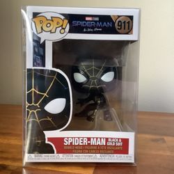 Funko POP! Black & Gold Suit Spider-Man Vinyl Figure