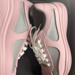 Prada America's Cup Soft rubber and bike fabric sneakers