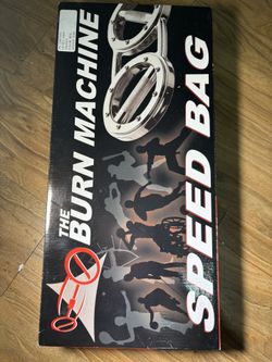 The Burn Machine ~Speed Bag Red 4lb Spinning Rotator Exercise