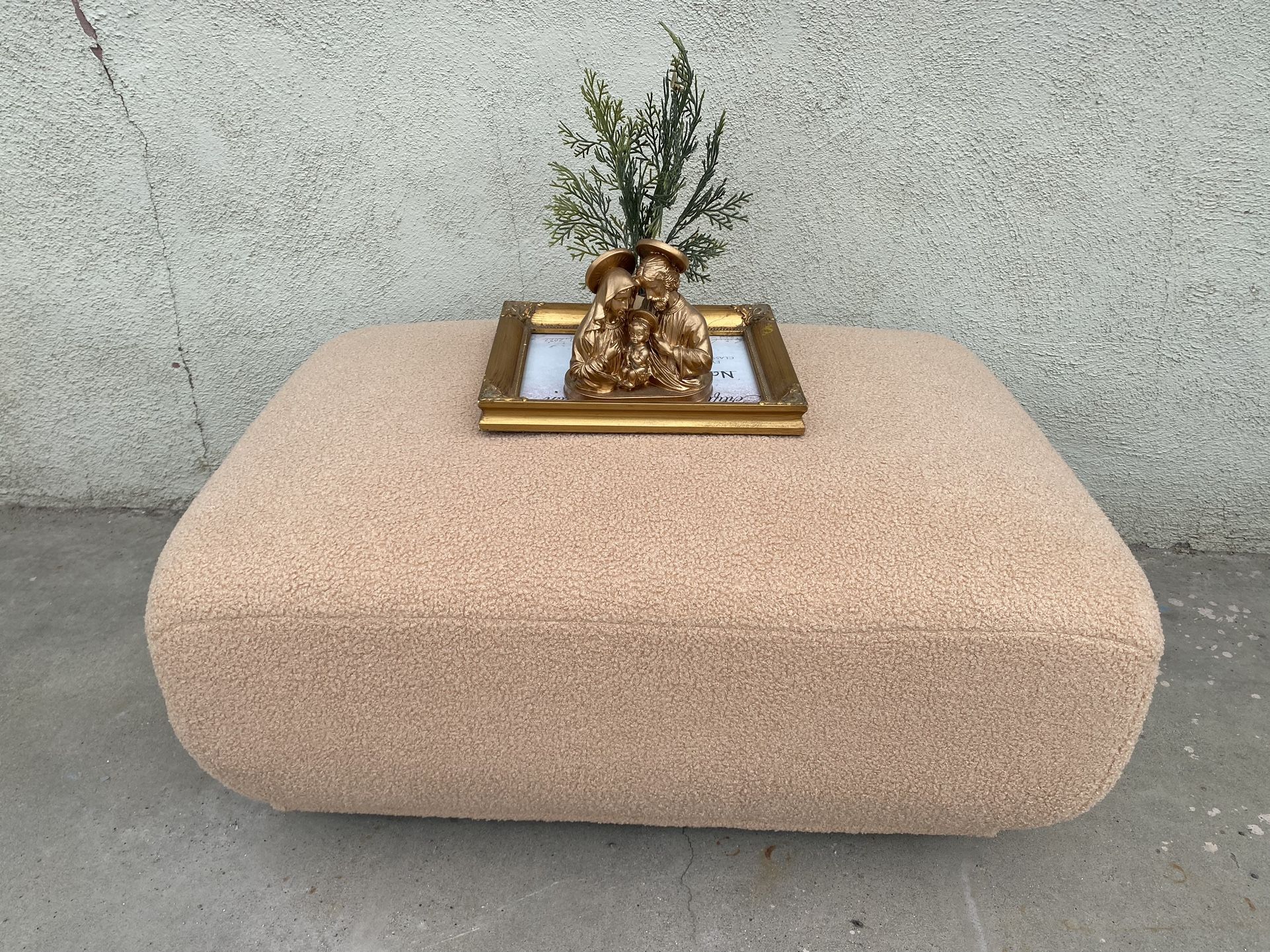 New Boucle Ottoman 