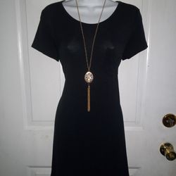 Black Medium Loose Fit Dress 