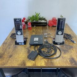 2x Yealink W56H Cordless DECT Phone Bundle w/ W70B Base