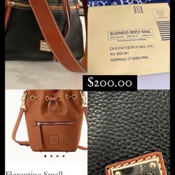 New Dooney And Burke Bag With Papers $200